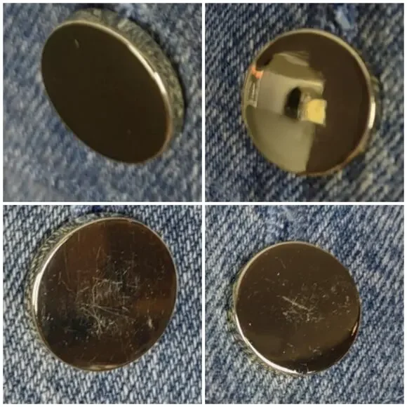 Alice + Olivia Avis Blue Tweed Denim Jean Combo Patch jacket Size Medium - Picture 7 of 16